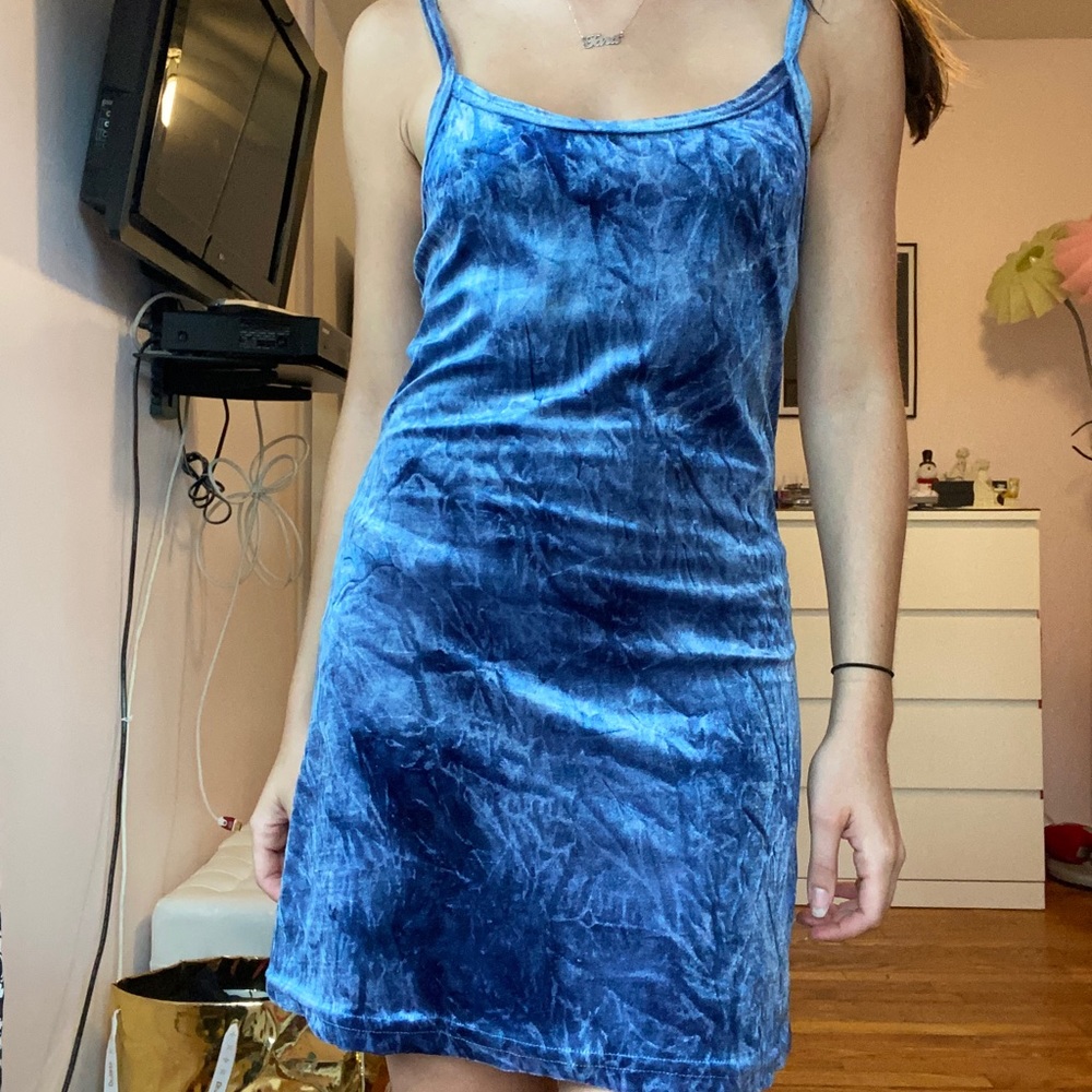 90s velvet mini dress